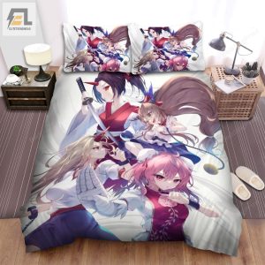 Touhou Main Characters Artwork Bed Sheets Spread Duvet Cover Bedding Sets elitetrendwear 1 1