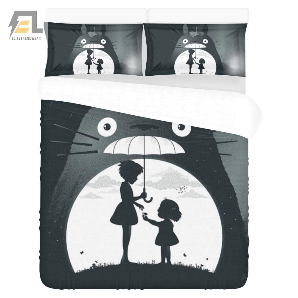 Totoro  Bedding Set Duvet Cover Amp Pillowcases 