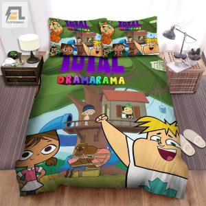 Total Dramarama Characters At The Tree House Bed Sheets Spread Duvet Cover Bedding Sets elitetrendwear 1 1