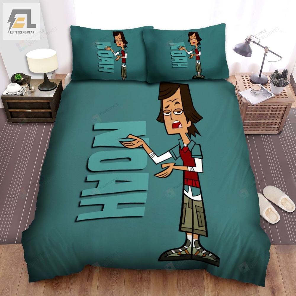 Total Drama Noah Character Intro Bed Sheets Spread Duvet Cover Bedding Sets 