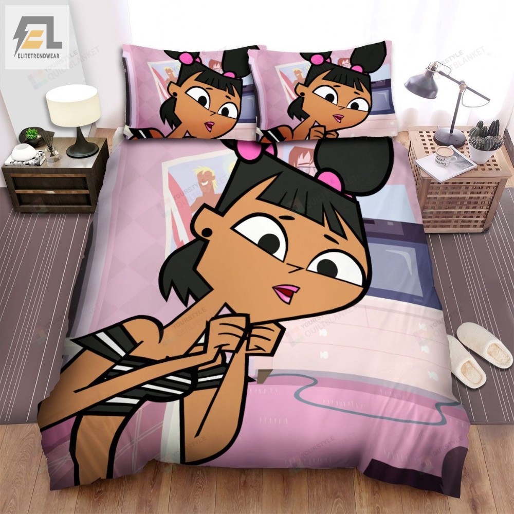 Total Drama Island Katie Character Intro Bed Sheets Spread Duvet Cover Bedding Sets 