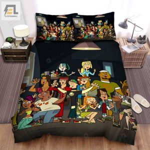 Total Drama Characters Posing Bed Sheets Spread Duvet Cover Bedding Sets elitetrendwear 1 1