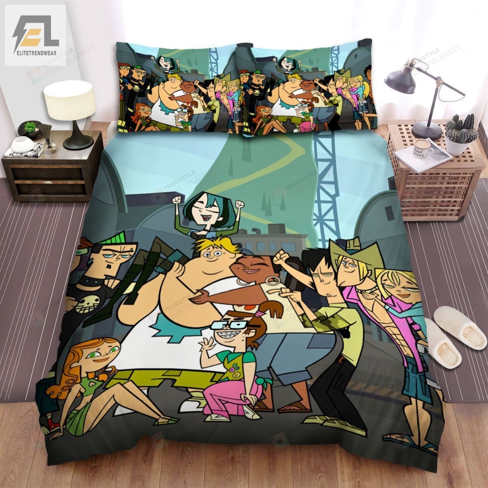 Total Drama Characters Celebrating Bed Sheets Spread Duvet Cover Bedding Sets 
