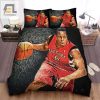 Toronto Raptors Kyle Lowry Dribbling Painting Bed Sheet Spread Comforter Duvet Cover Bedding Sets elitetrendwear 1