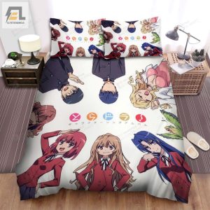 Toradora Characters With The Parrot Bed Sheets Spread Comforter Duvet Cover Bedding Sets elitetrendwear 1 1