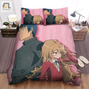 Toradora Characters Ryuuji And Taika Bed Sheets Spread Comforter Duvet Cover Bedding Sets elitetrendwear 1 1