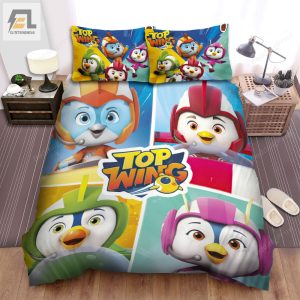 Top Wing Main Characters Bed Sheets Spread Duvet Cover Bedding Sets elitetrendwear 1 1