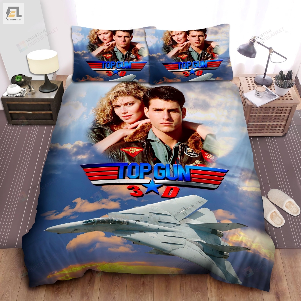 Top Gun Tom Cruise Movie Poster Bed Sheets Spread Comforter Duvet Cover Bedding Sets 