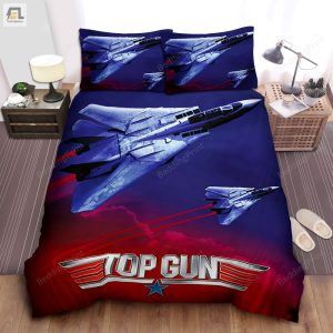 Top Gun Mig28s Aircrafts Photograph Bed Sheets Duvet Cover Bedding Sets elitetrendwear 1 1