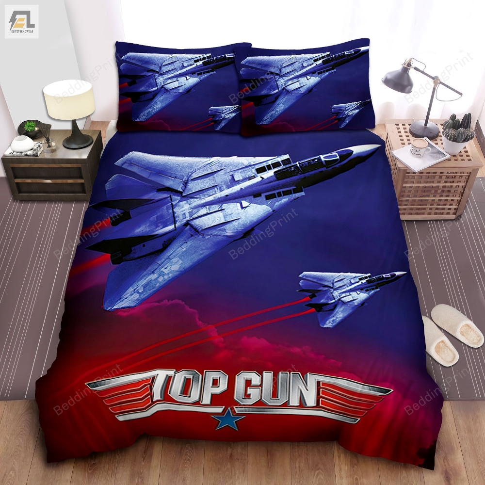 Top Gun Mig28s Aircrafts Photograph Bed Sheets Duvet Cover Bedding Sets 