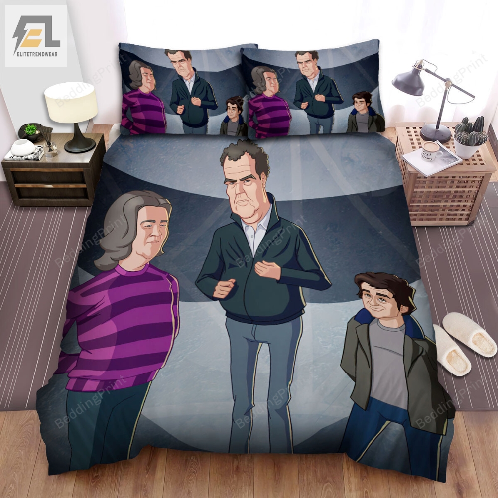 Top Gear Movie The Animated Series Bed Sheets Duvet Cover Bedding Sets 
