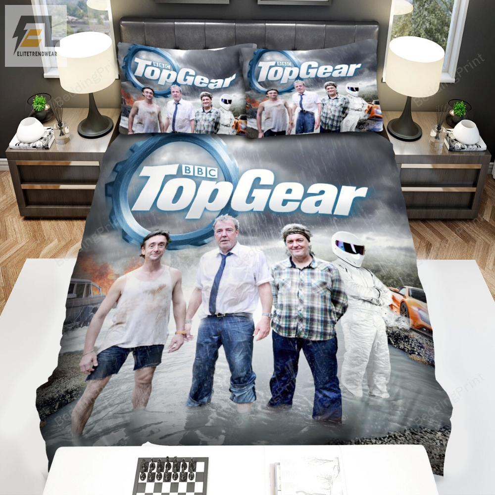 Top Gear Movie Race In The Rain Poster Bed Sheets Duvet Cover Bedding Sets 