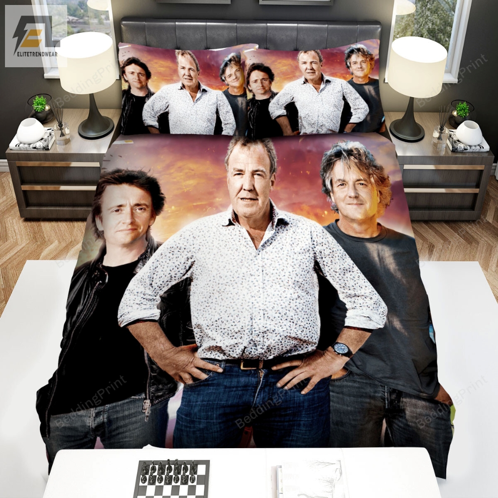Top Gear Movie Main Characters Picture Bed Sheets Duvet Cover Bedding Sets 