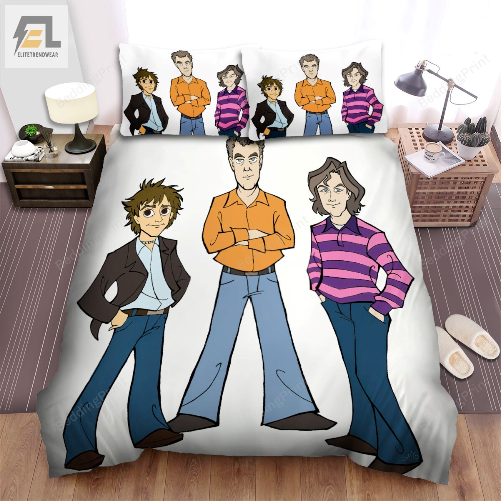 Top Gear Movie Main Characters Art Bed Sheets Duvet Cover Bedding Sets 