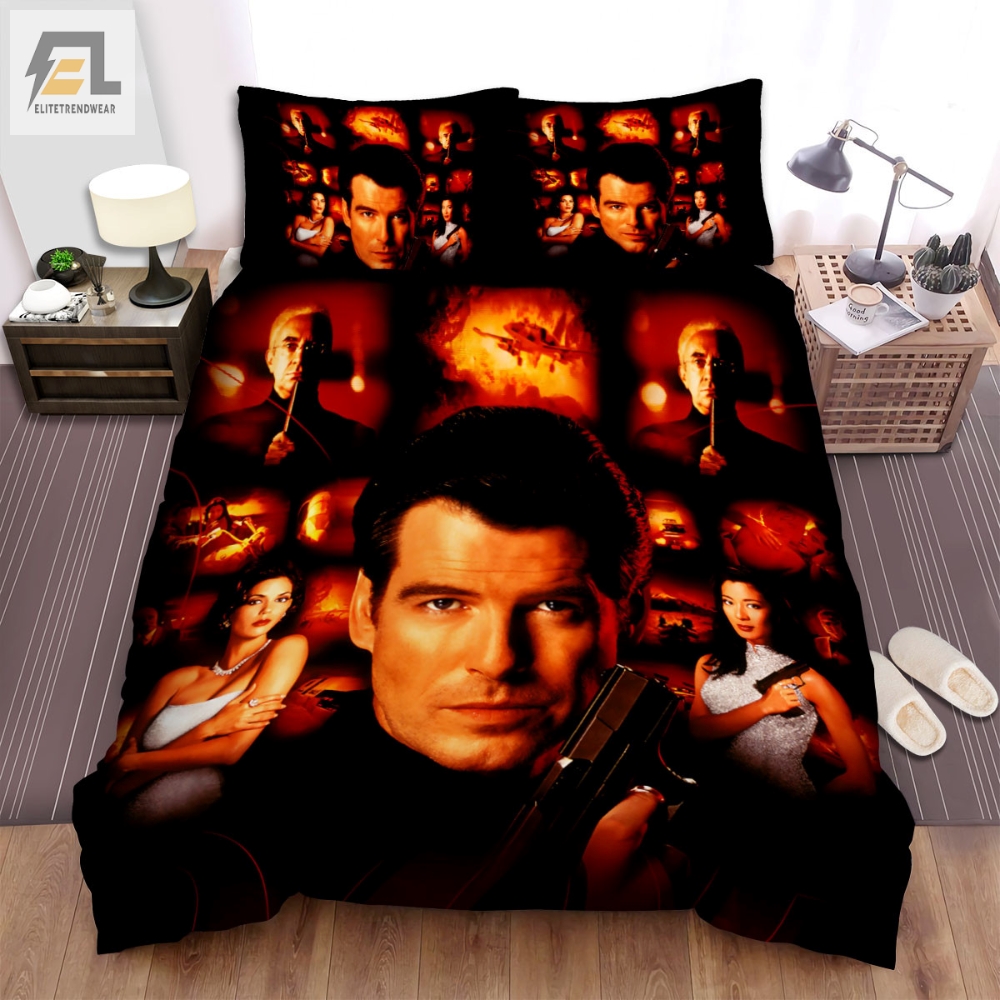 Tomorrow Never Dies Movie Poster 3 Bed Sheets Spread Comforter Duvet Cover Bedding Sets 