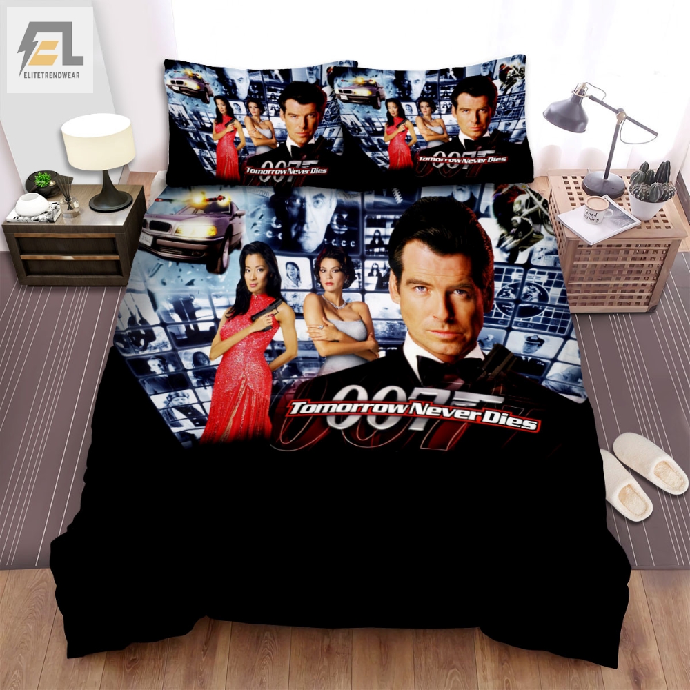 Tomorrow Never Dies Movie Poster 8 Bed Sheets Spread Comforter Duvet Cover Bedding Sets 