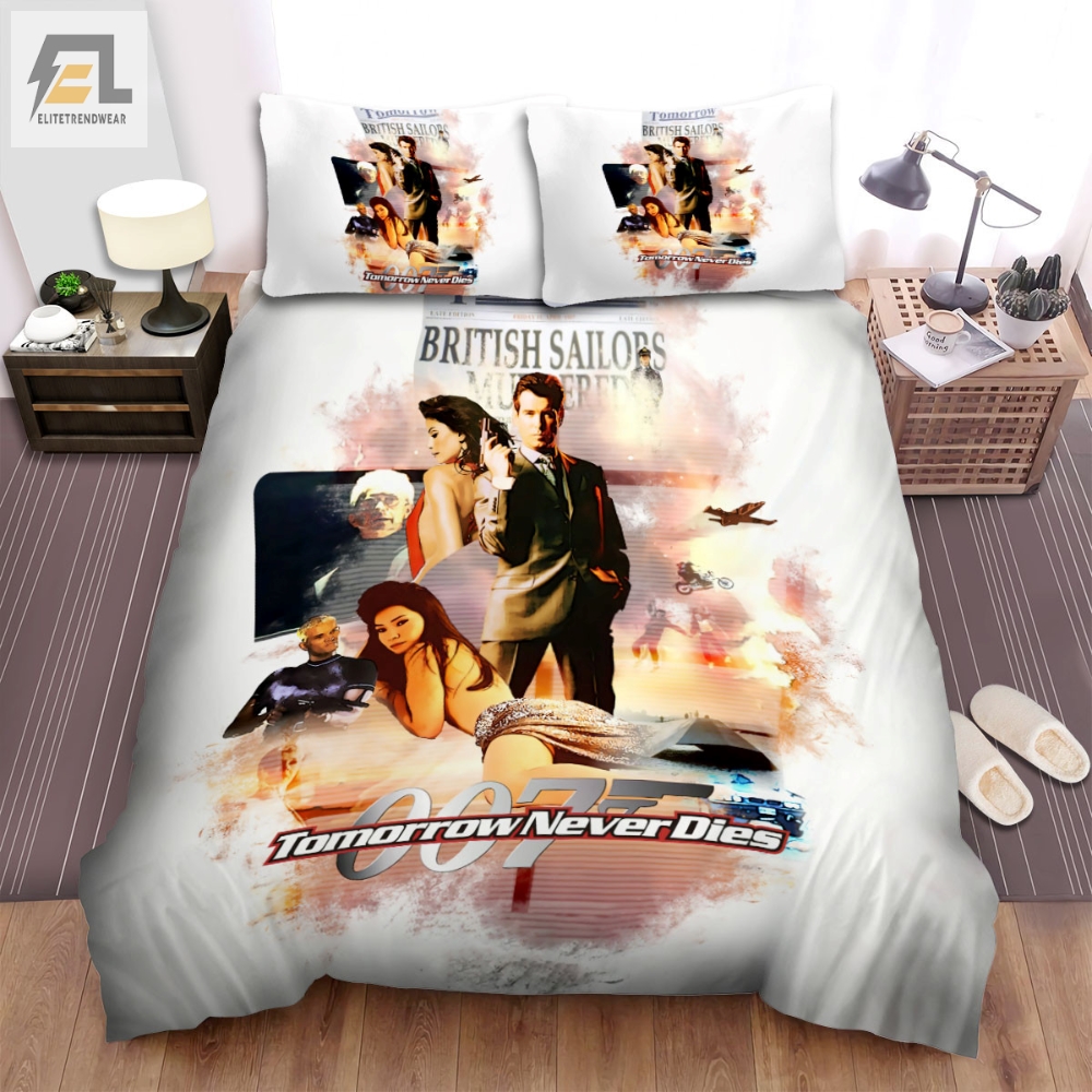 Tomorrow Never Dies Movie Poster 1 Bed Sheets Spread Comforter Duvet Cover Bedding Sets 