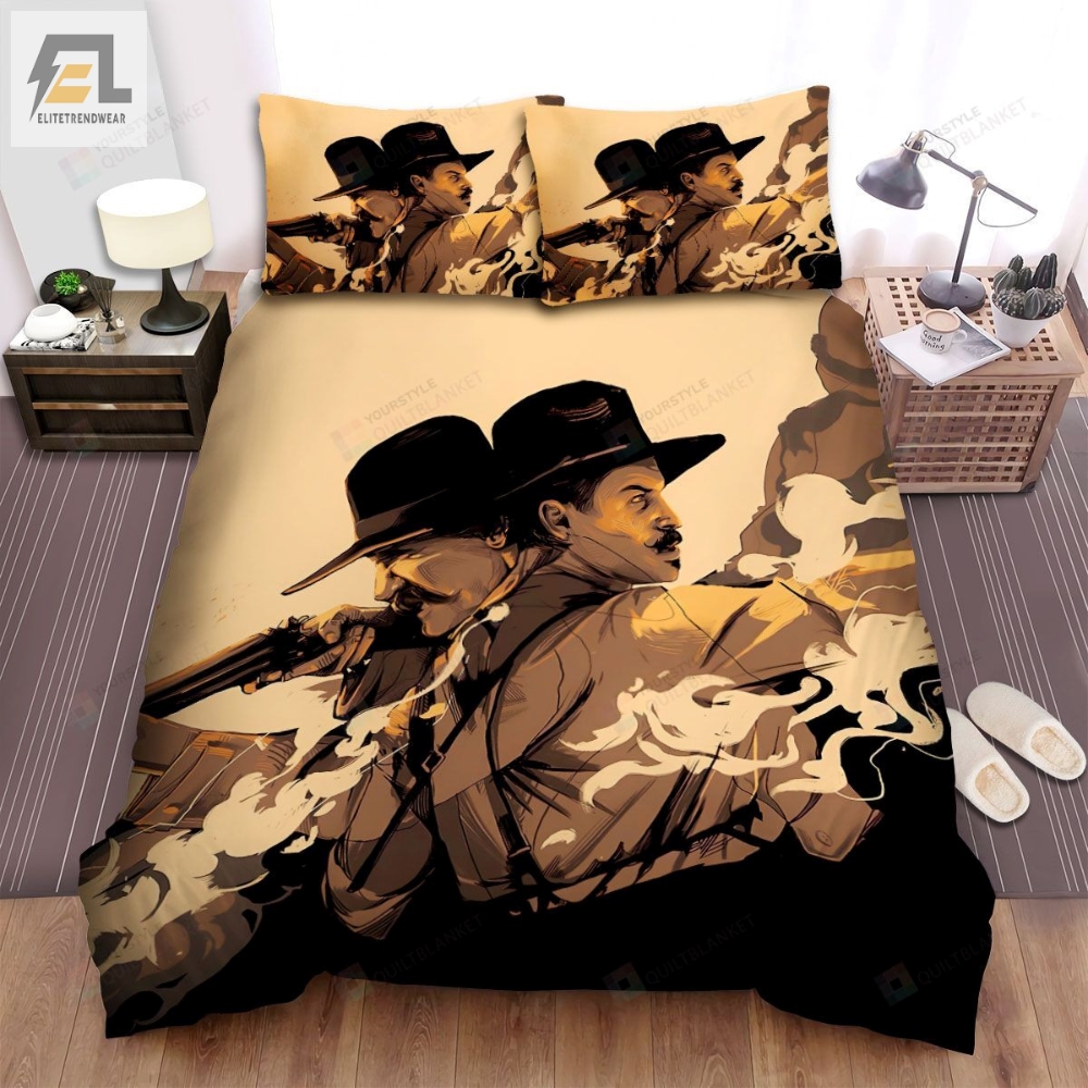 Tombstone 1993 Movie Smoke Photo Bed Sheets Spread Comforter Duvet Cover Bedding Sets elitetrendwear 1