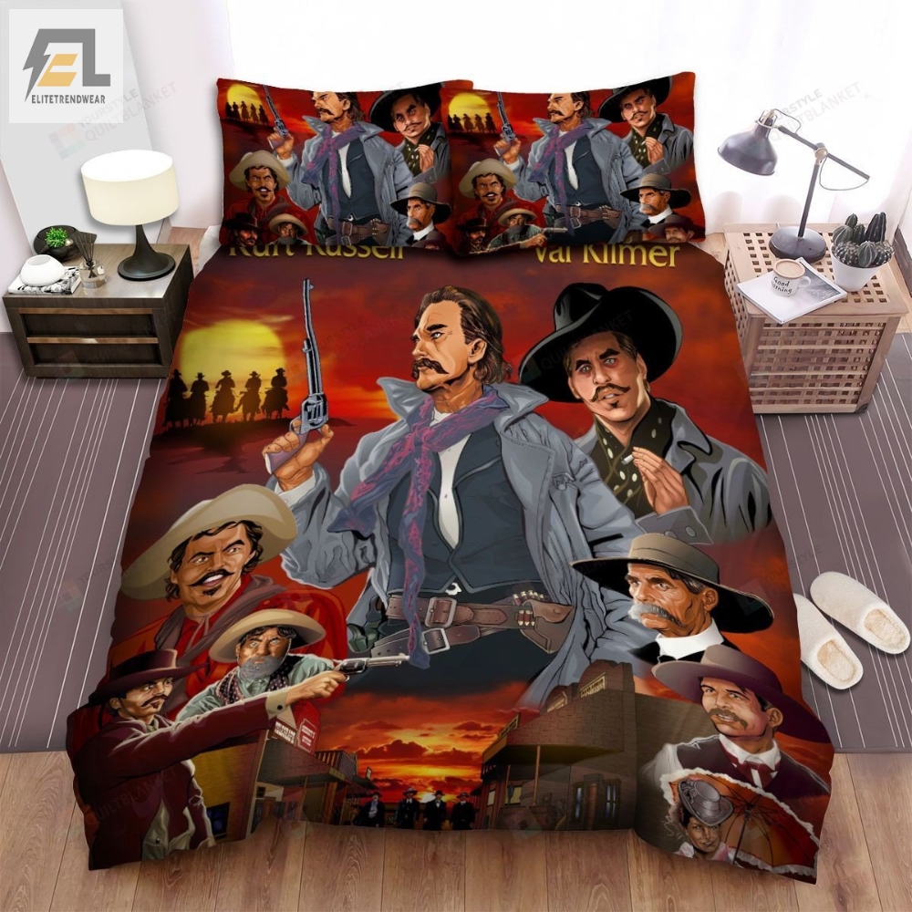 Tombstone 1993 Movie Cartoon Photo Bed Sheets Spread Comforter Duvet Cover Bedding Sets 