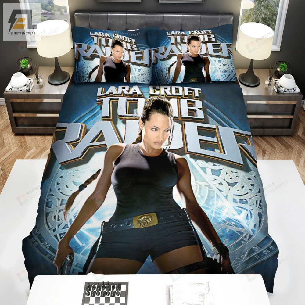 Tomb Raider Movie Lara Croft Bed Sheets Spread Comforter Duvet Cover Bedding Sets 
