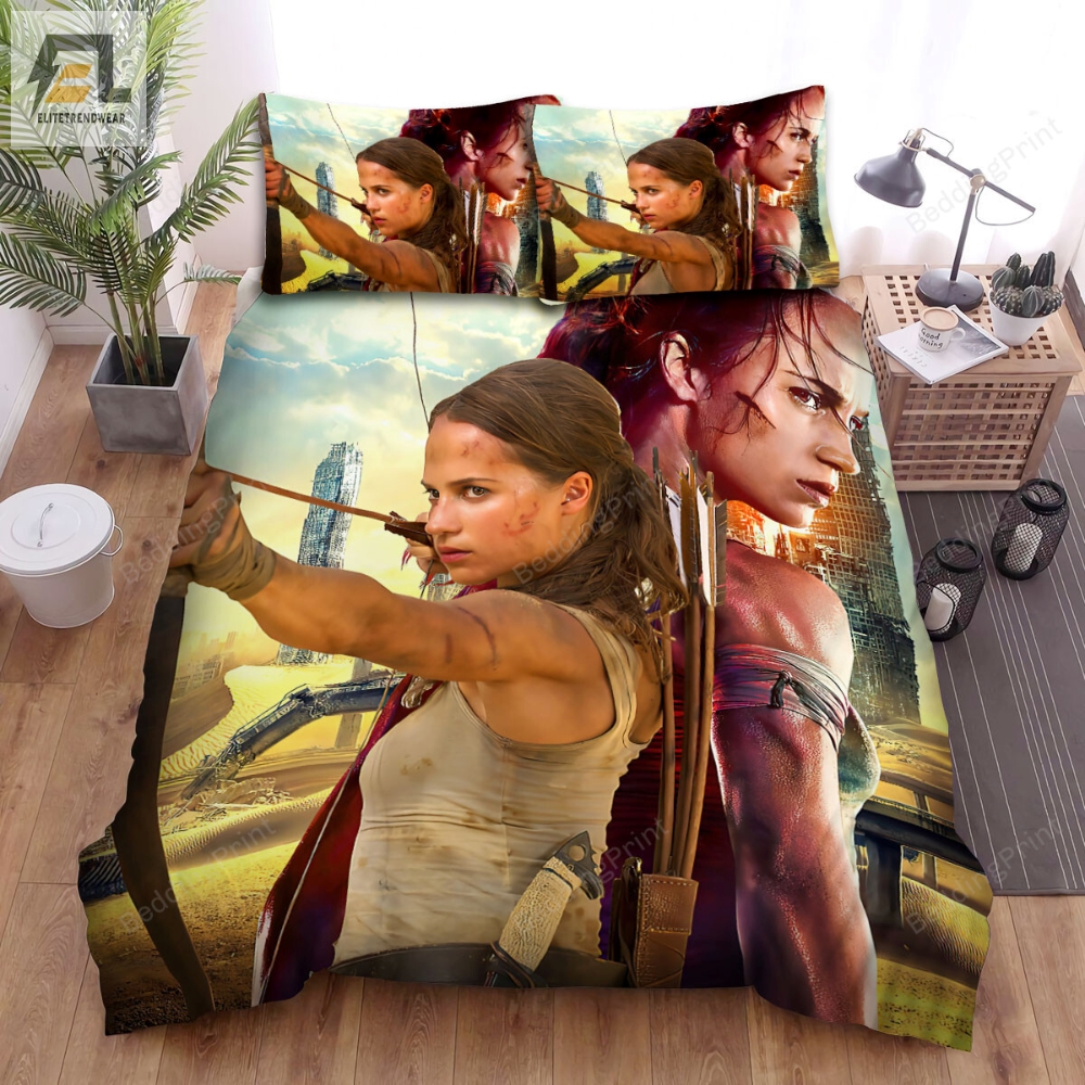 Tomb Raider Movie Poster 6 Bed Sheets Duvet Cover Bedding Sets 