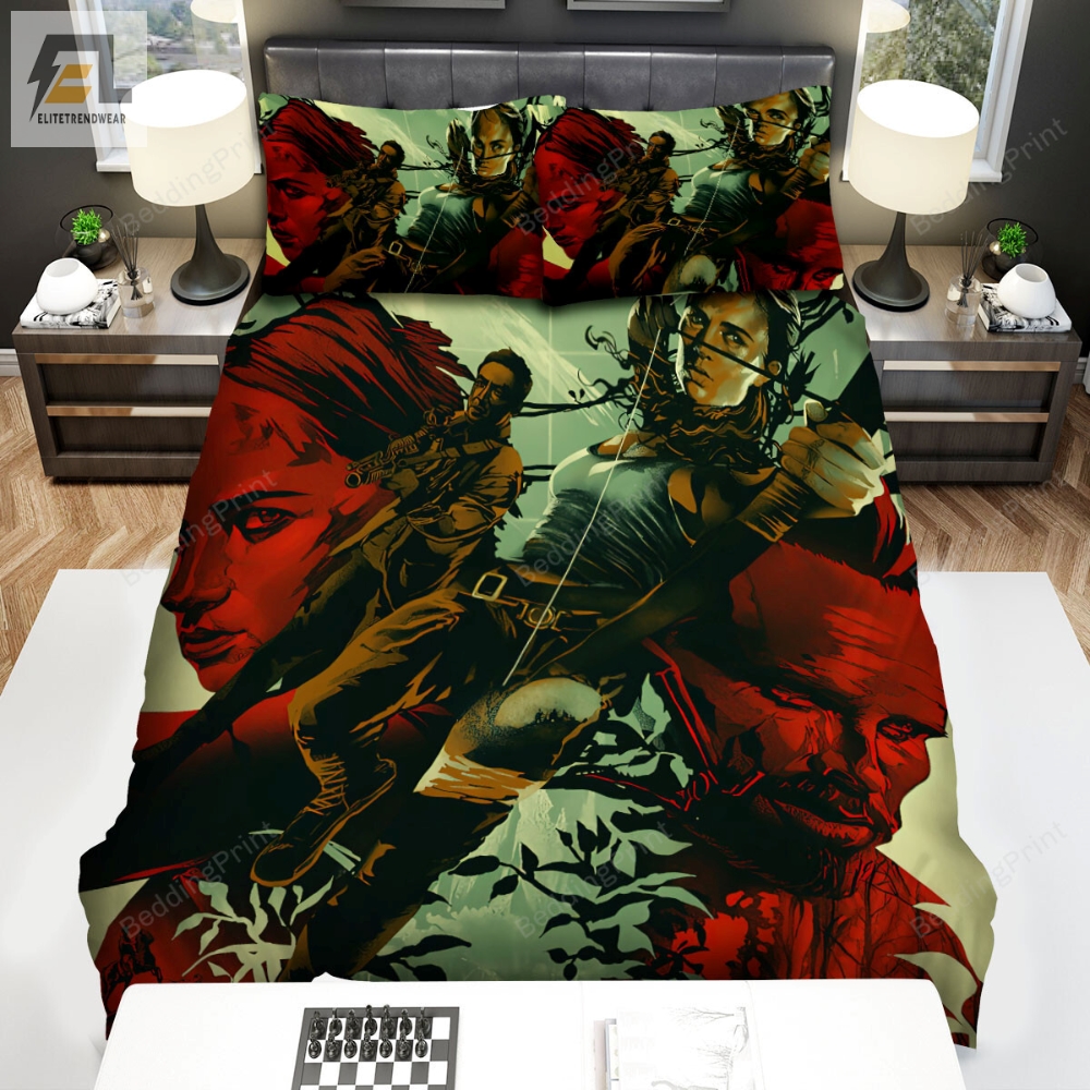 Tomb Raider Movie Art 4 Bed Sheets Duvet Cover Bedding Sets 