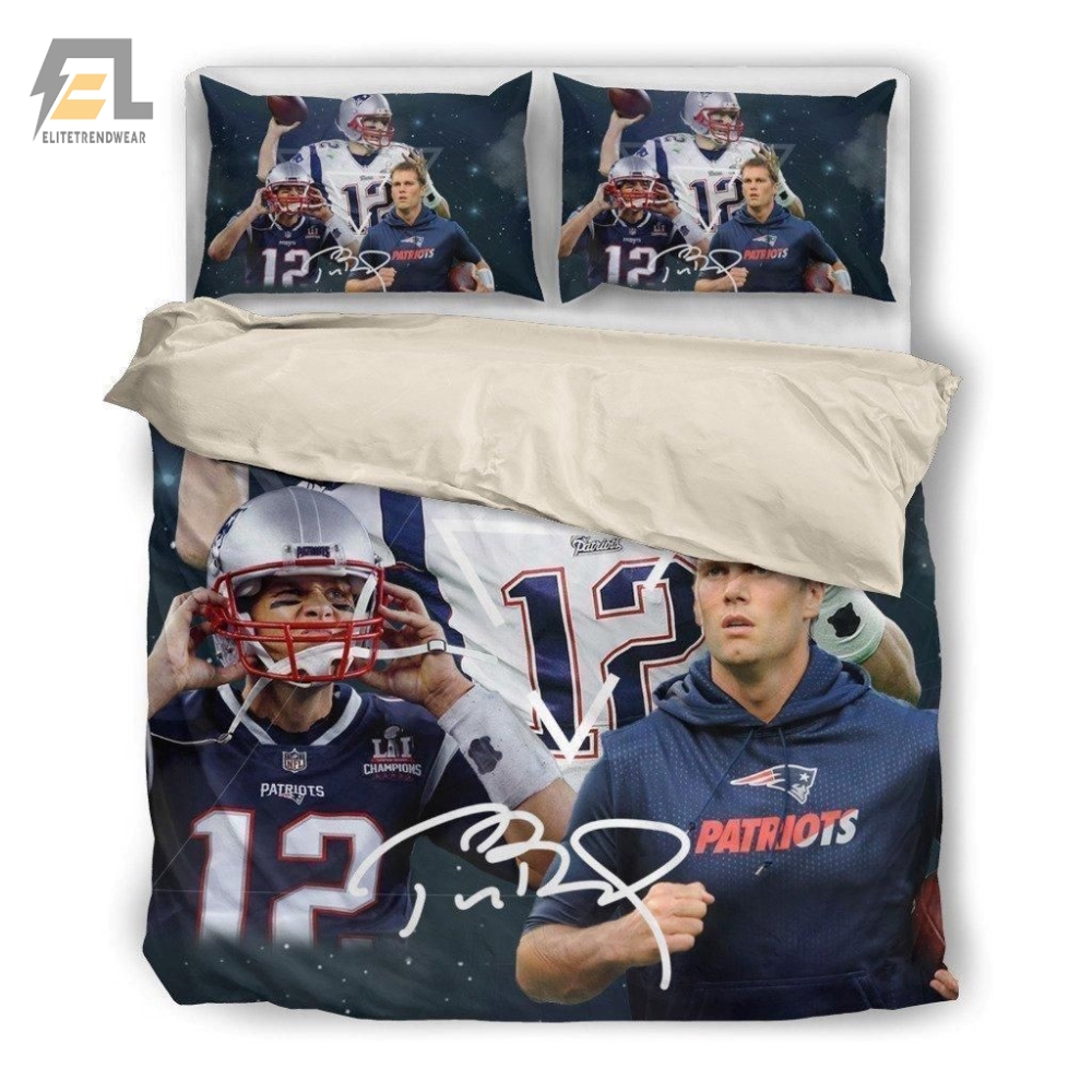 Tom Brady Bedding Set Duvet Cover  Pillow Cases 