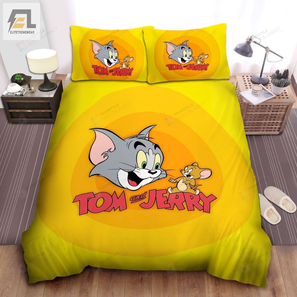 Tom And Jerry Traditional Series Logo Bed Sheets Spread Comforter Duvet Cover Bedding Sets 