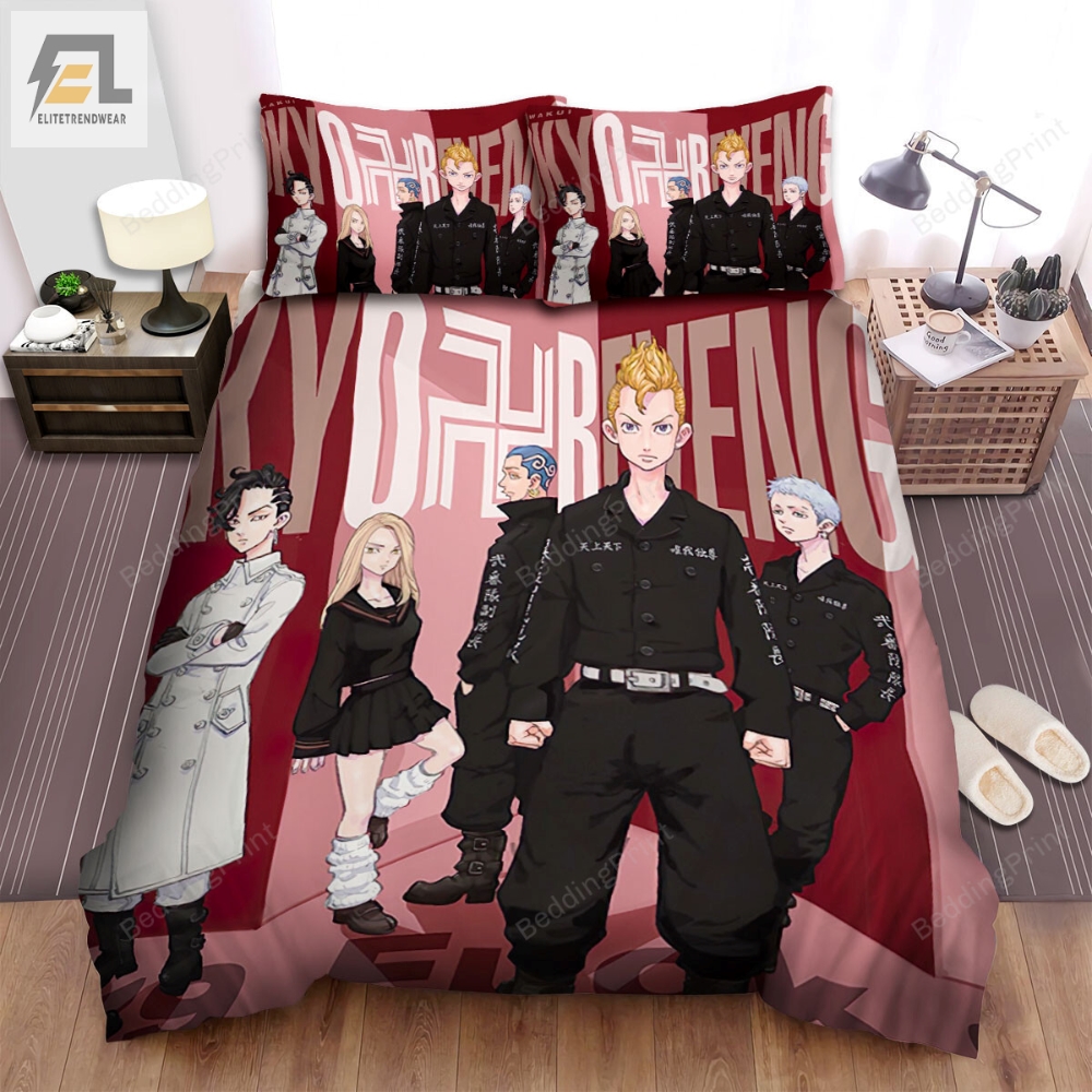 Tokyo Revengers Characters Bed Sheets Duvet Cover Bedding Sets elitetrendwear 1