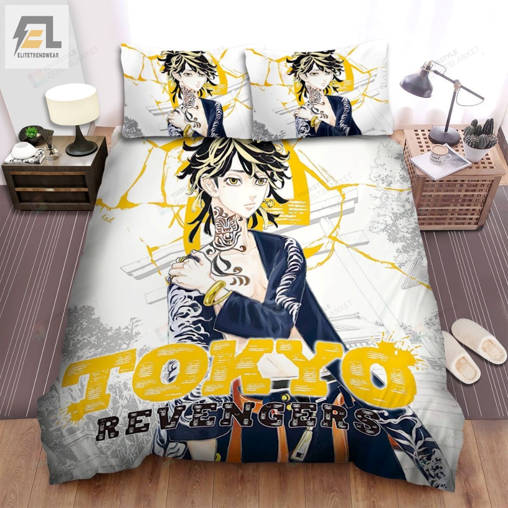 Tokyo Revengers Character Kazutora Bed Sheets Spread Comforter Duvet Cover Bedding Sets 