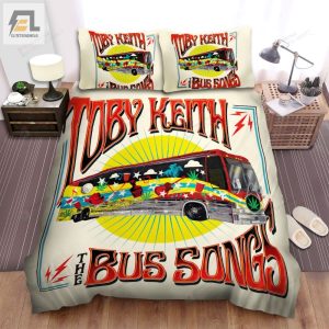 Toby Keith Bus Songs Bed Sheets Spread Comforter Duvet Cover Bedding Sets elitetrendwear 1 1