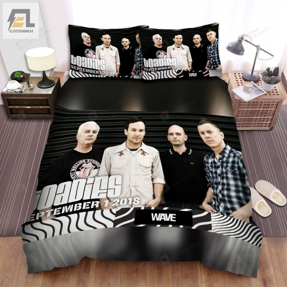 Toadies Band Wave Bed Sheets Spread Comforter Duvet Cover Bedding Sets 