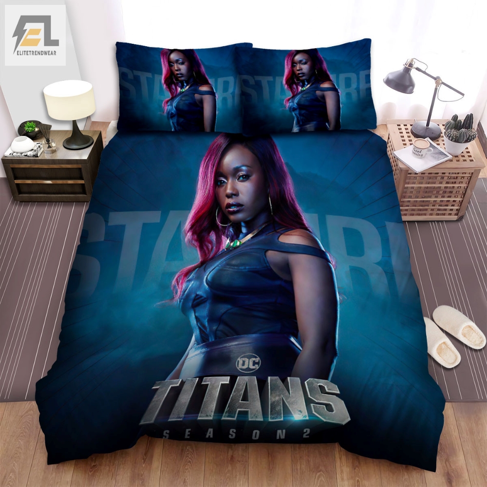 Titans I 2018 Starfire Movie Poster Ver 2 Bed Sheets Spread Comforter Duvet Cover Bedding Sets 