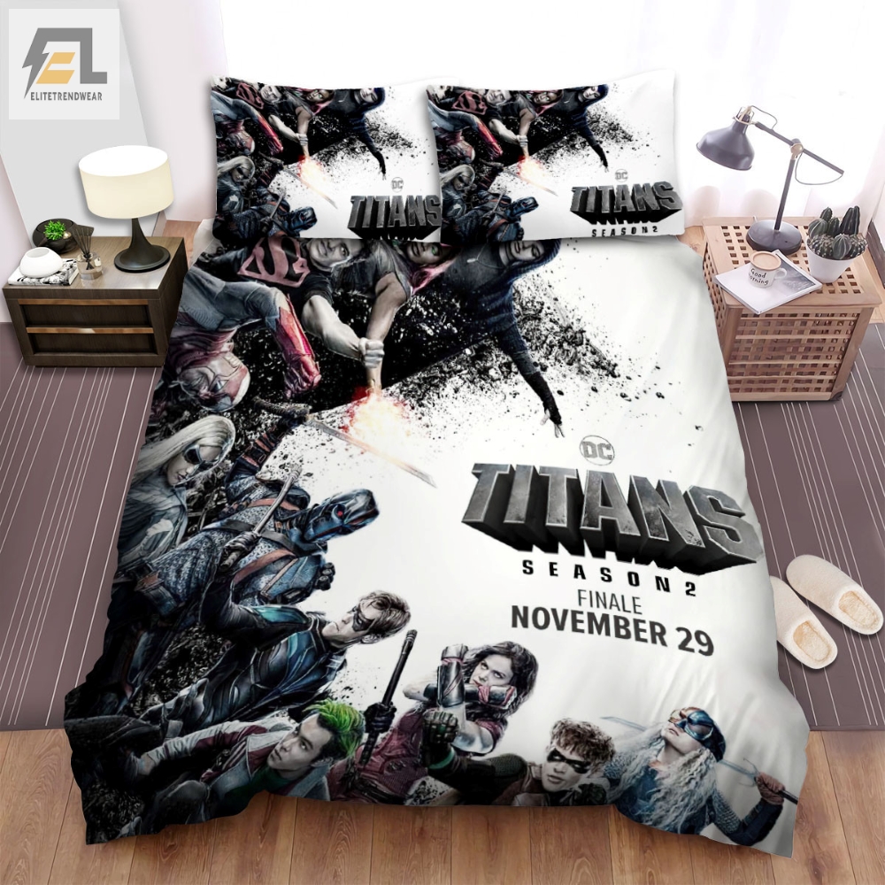 Titans I 2018 Movie Poster Ver 8 Bed Sheets Spread Comforter Duvet Cover Bedding Sets 