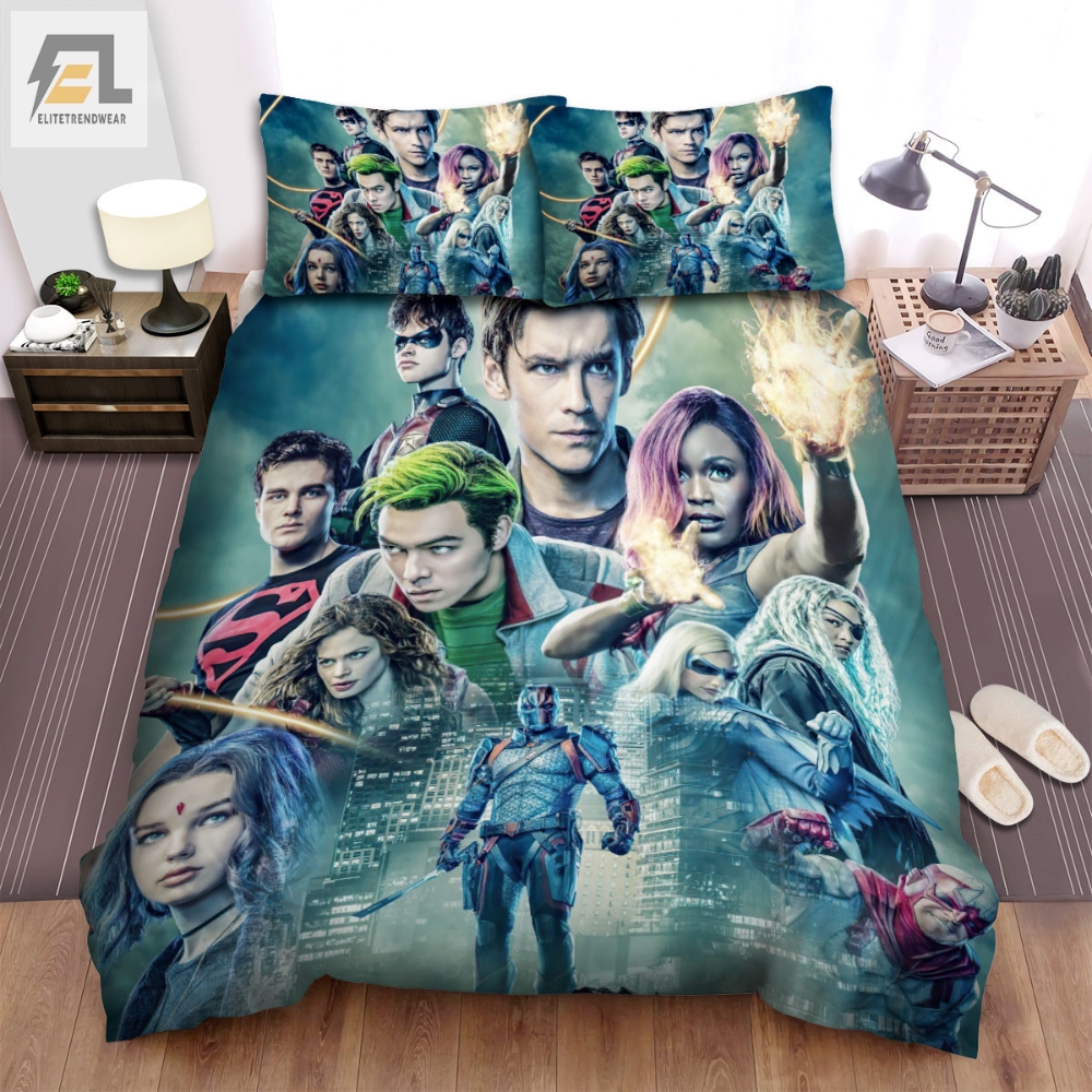 Titans I 2018 Movie Poster Ver 9 Bed Sheets Spread Comforter Duvet Cover Bedding Sets 