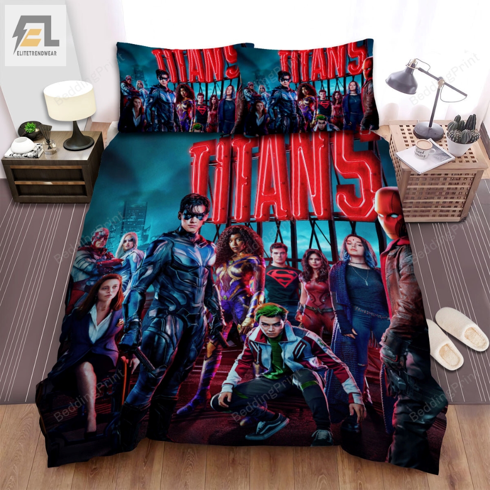 Titans I 2018 Movie Poster Ver 5 Bed Sheets Duvet Cover Bedding Sets 