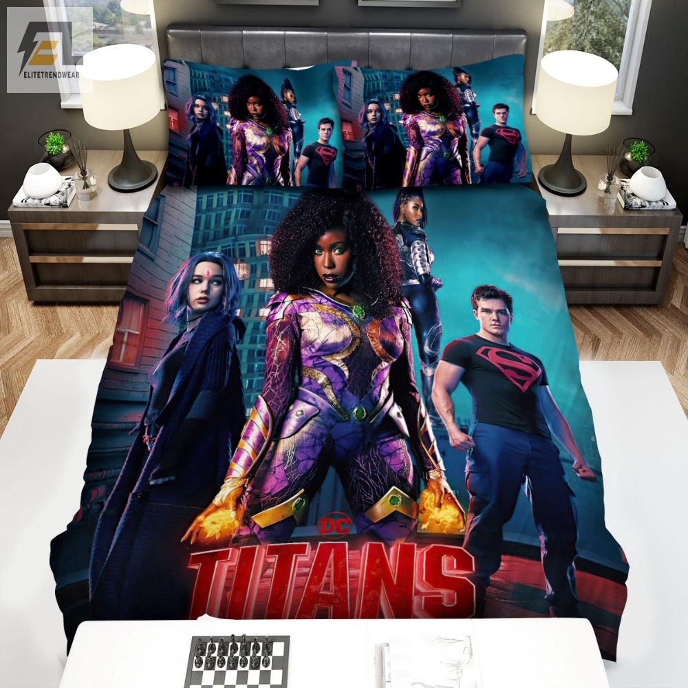 Titans I 2018 Movie Poster Ver 4 Bed Sheets Spread Comforter Duvet Cover Bedding Sets 