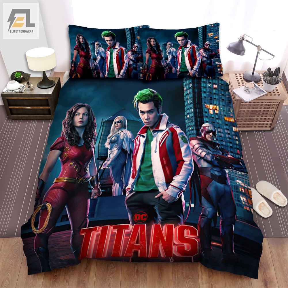 Titans I 2018 Movie Poster Ver 2 Bed Sheets Spread Comforter Duvet Cover Bedding Sets 