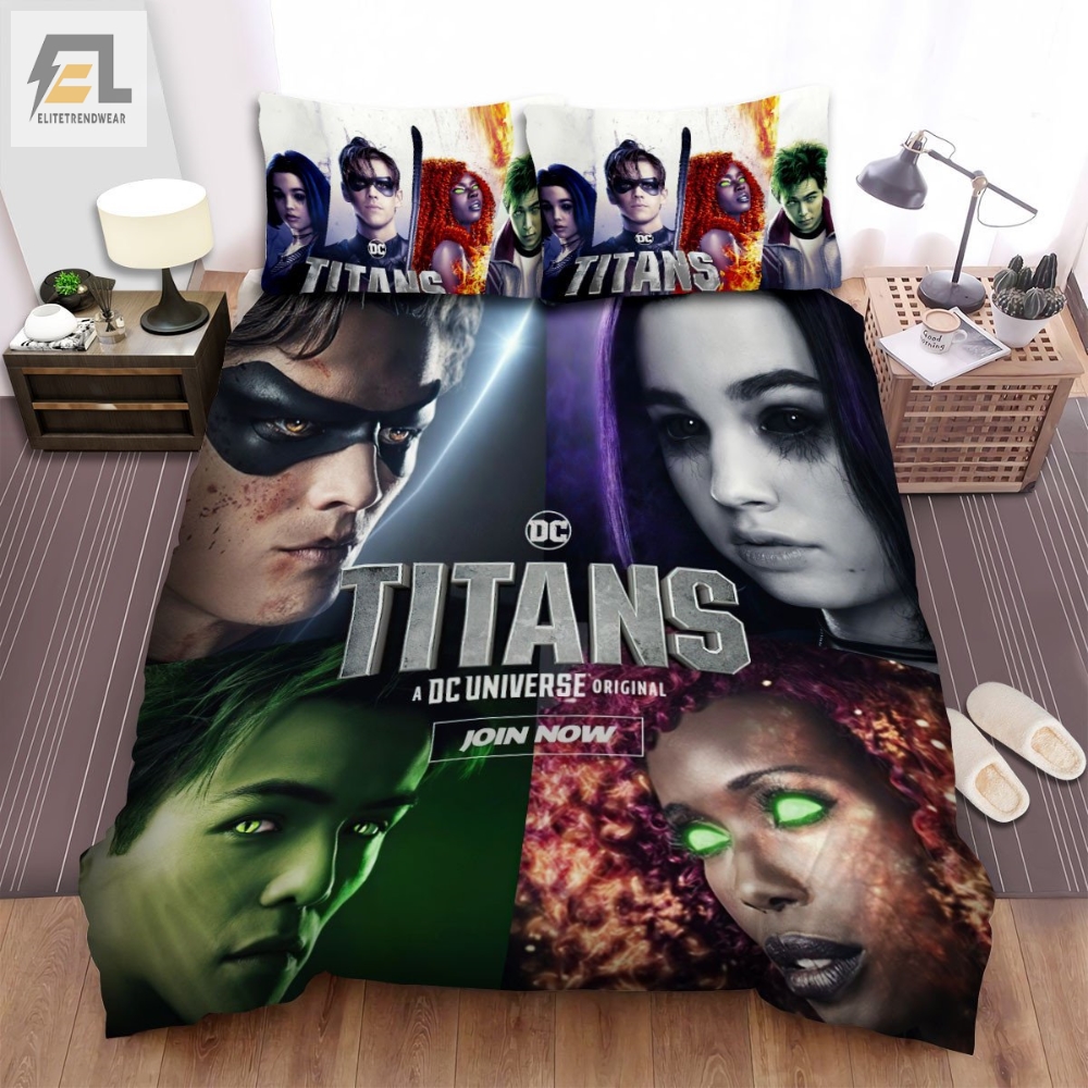 Titans I 2018 Movie Poster Ver 11 Bed Sheets Spread Comforter Duvet Cover Bedding Sets 