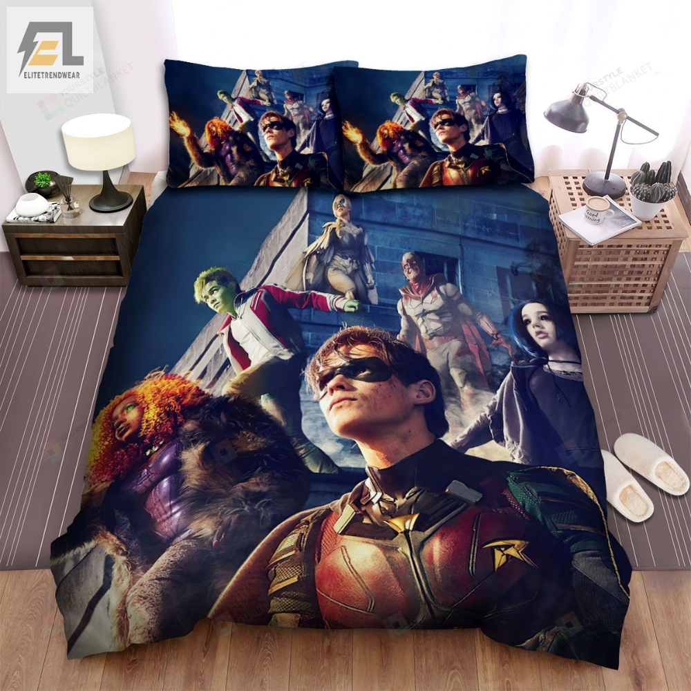 Titans I 2018 Main Actors Poster Ver 3 Bed Sheets Spread Comforter Duvet Cover Bedding Sets 