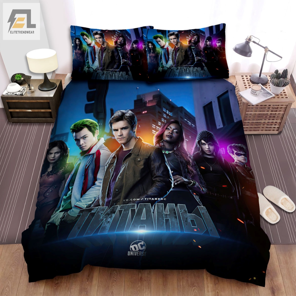 Titans I 2018 Main Actors Poster Ver 2 Bed Sheets Spread Comforter Duvet Cover Bedding Sets 