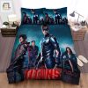 Titans I 2018 Big Fire Movie Poster Bed Sheets Spread Comforter Duvet Cover Bedding Sets elitetrendwear 1