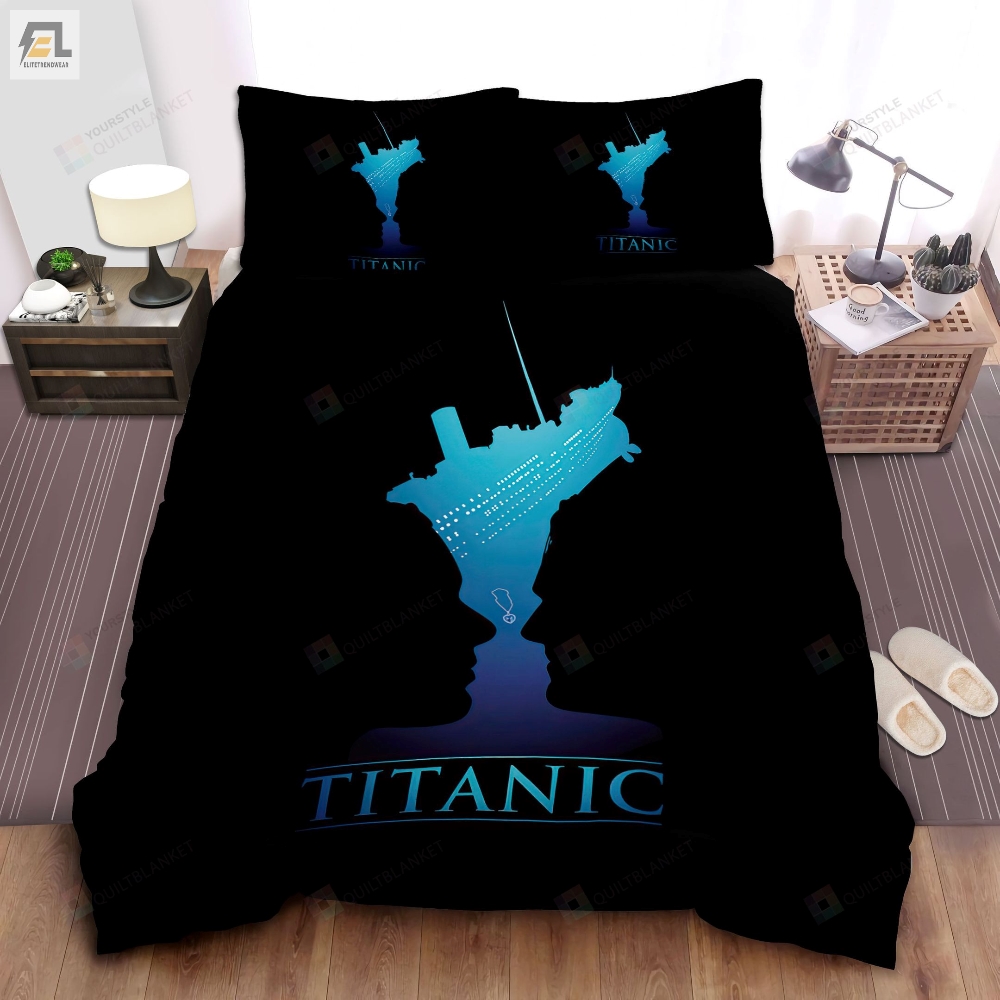 Titanic Film Poster Aesthetic Illustration Bed Sheets Spread Comforter Duvet Cover Bedding Sets 
