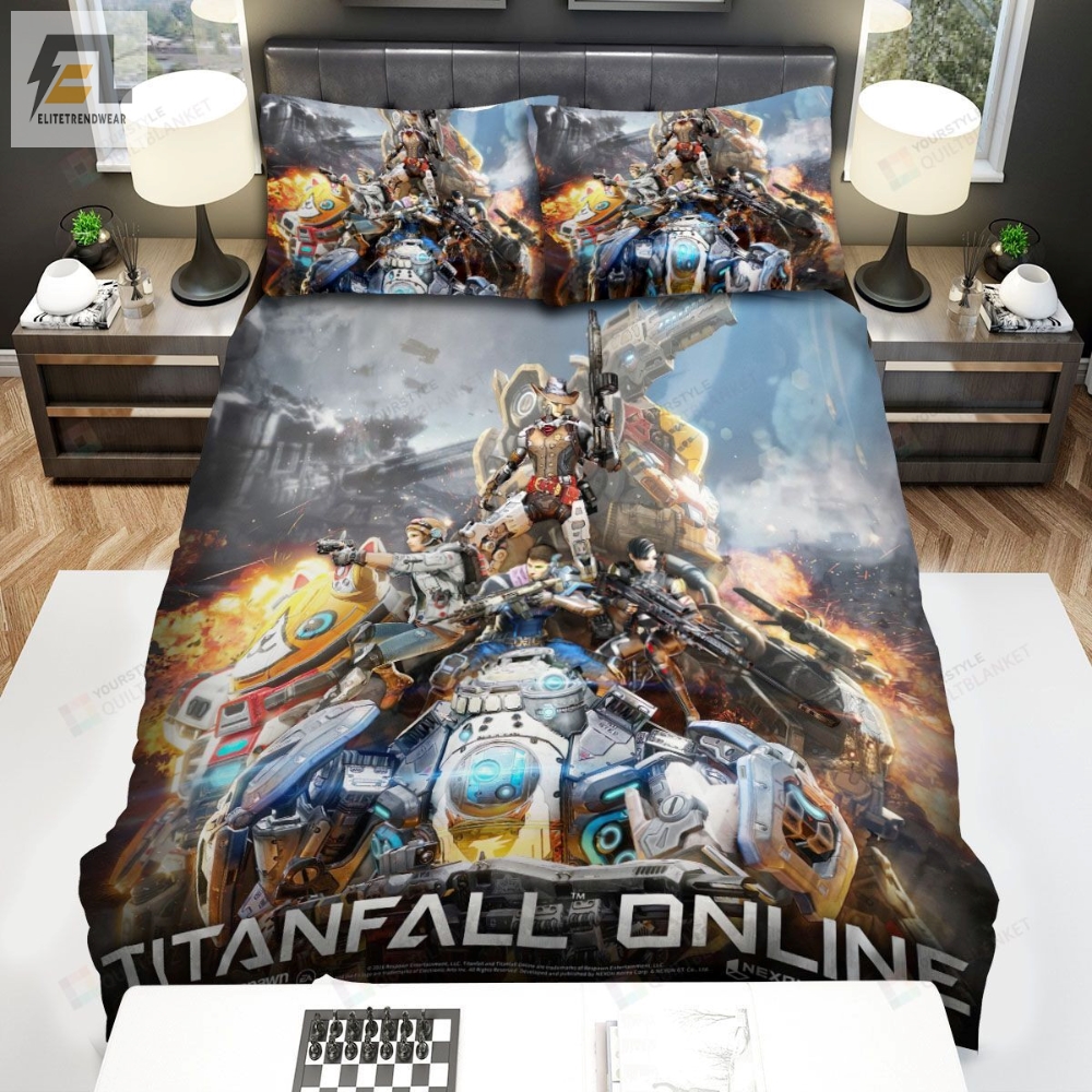 Titanfall Online Characters Bed Sheets Spread Comforter Duvet Cover Bedding Sets 