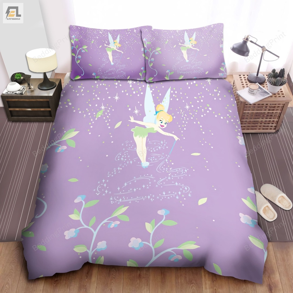 Tinkerbell Magic On The Plants Bed Sheets Duvet Cover Bedding Sets 