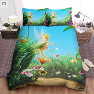Tinkerbell In The Flower Garden Bed Sheets Duvet Cover Bedding Sets elitetrendwear 1 1