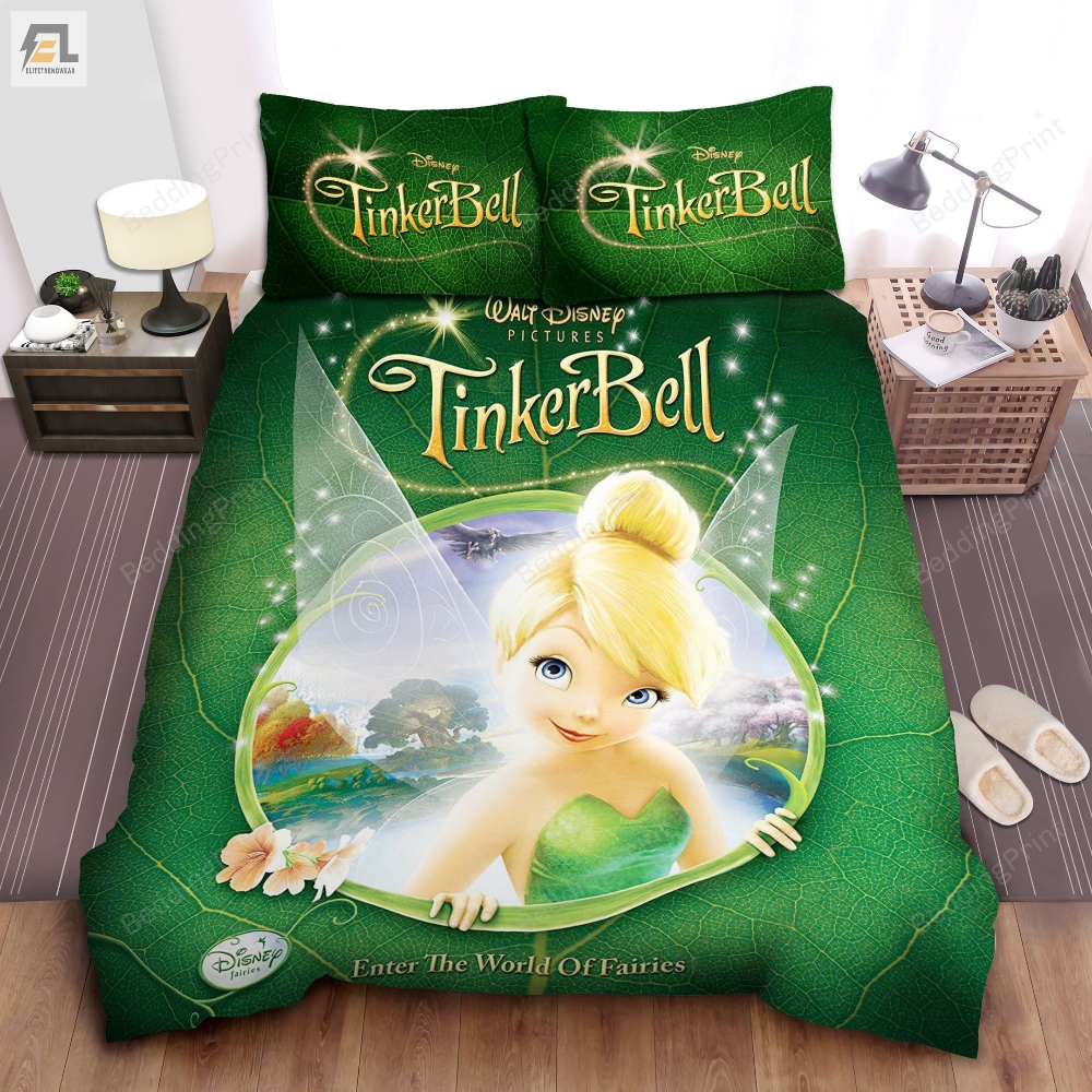 Tinkerbell Enter The World Of Fairies Bed Sheets Duvet Cover Bedding Sets 