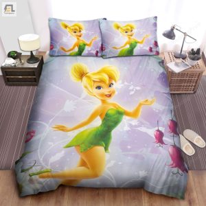 Tinkerbell Flowers Bed Sheets Duvet Cover Bedding Sets elitetrendwear 1 1