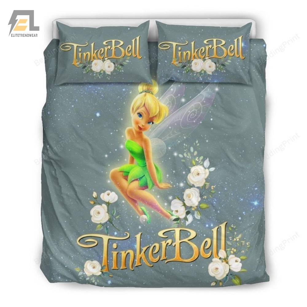 Tinker Bell Bedding Set 1 Duvet Cover  Pillow Cases 