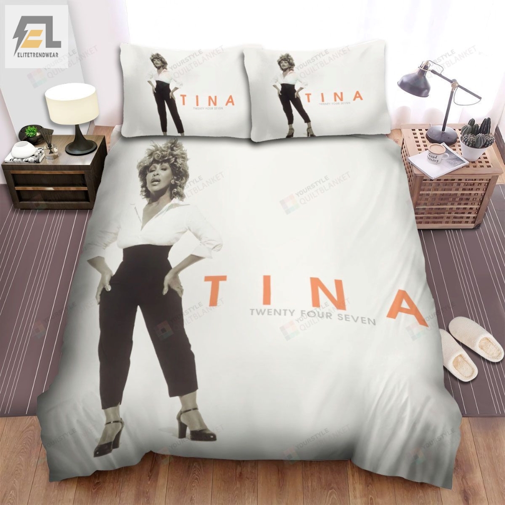 Tina Turner Twenty Four Seven Album Cover Bed Sheets Spread Comforter Duvet Cover Bedding Sets 